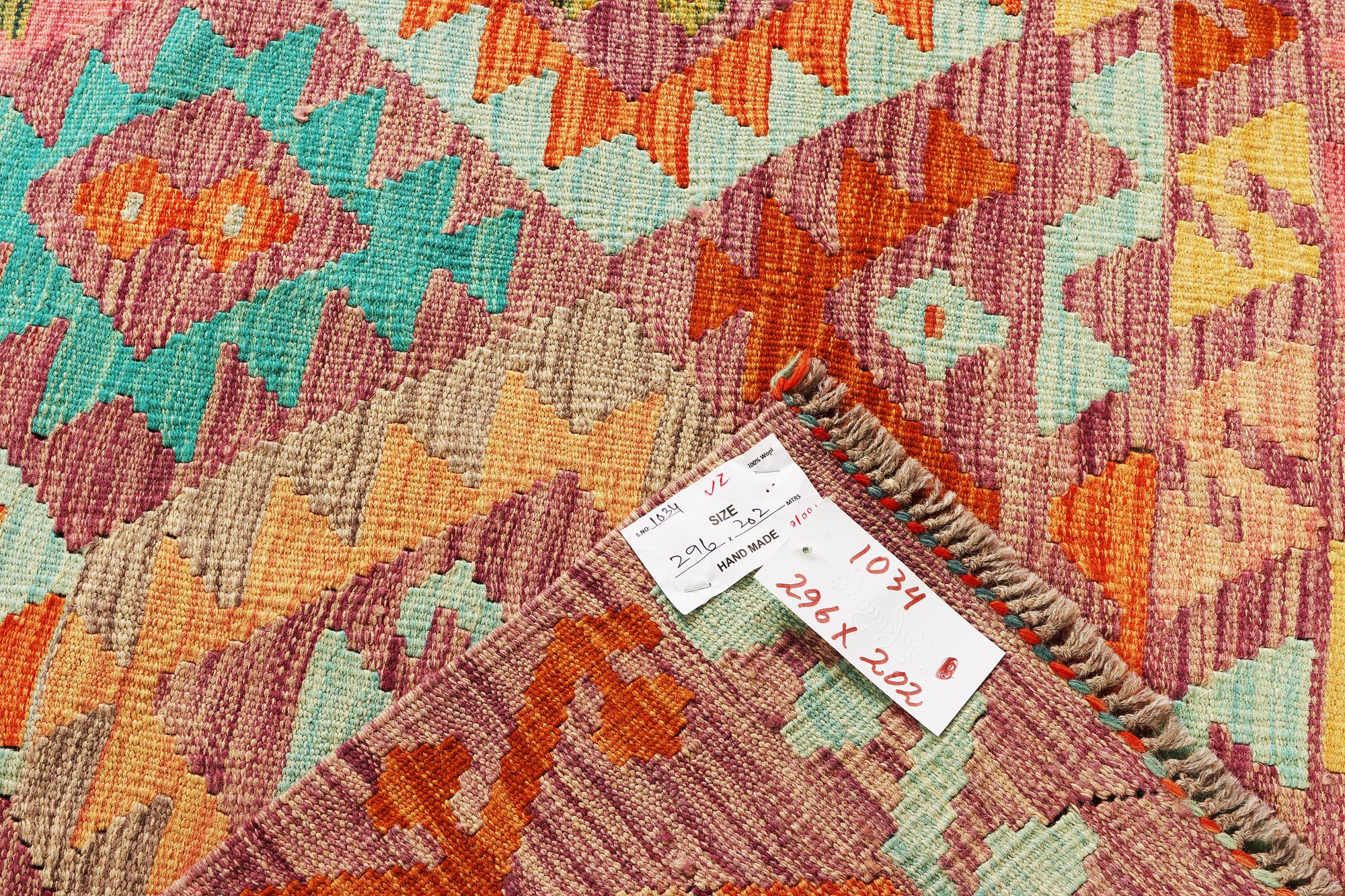 A Kilim carpet, c. 296 x 202 cm.