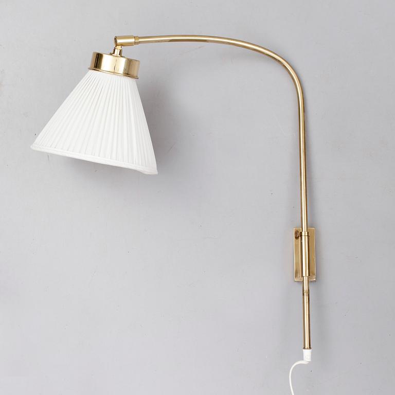 VÄGGLAMPA, mässing, Josef Frank, Firma Svenskt Tenn, modell 2484-2.