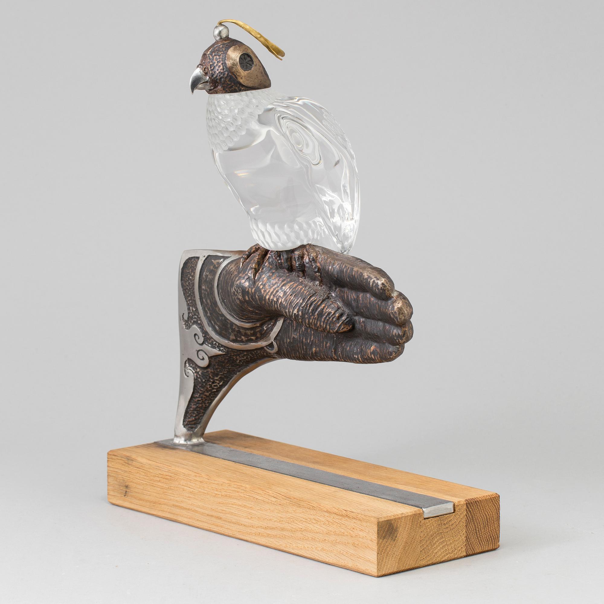 LUDVIG LÖFGREN, skulptur av järn och kristall. Målerås 2015. Numrerad 1/19.