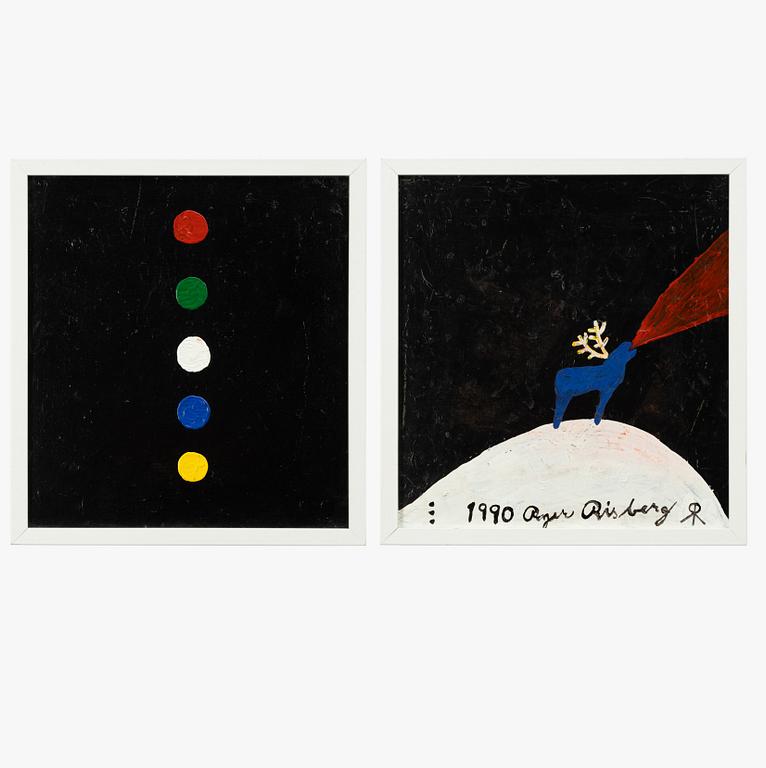Roger Risberg, "Julafton", diptych.