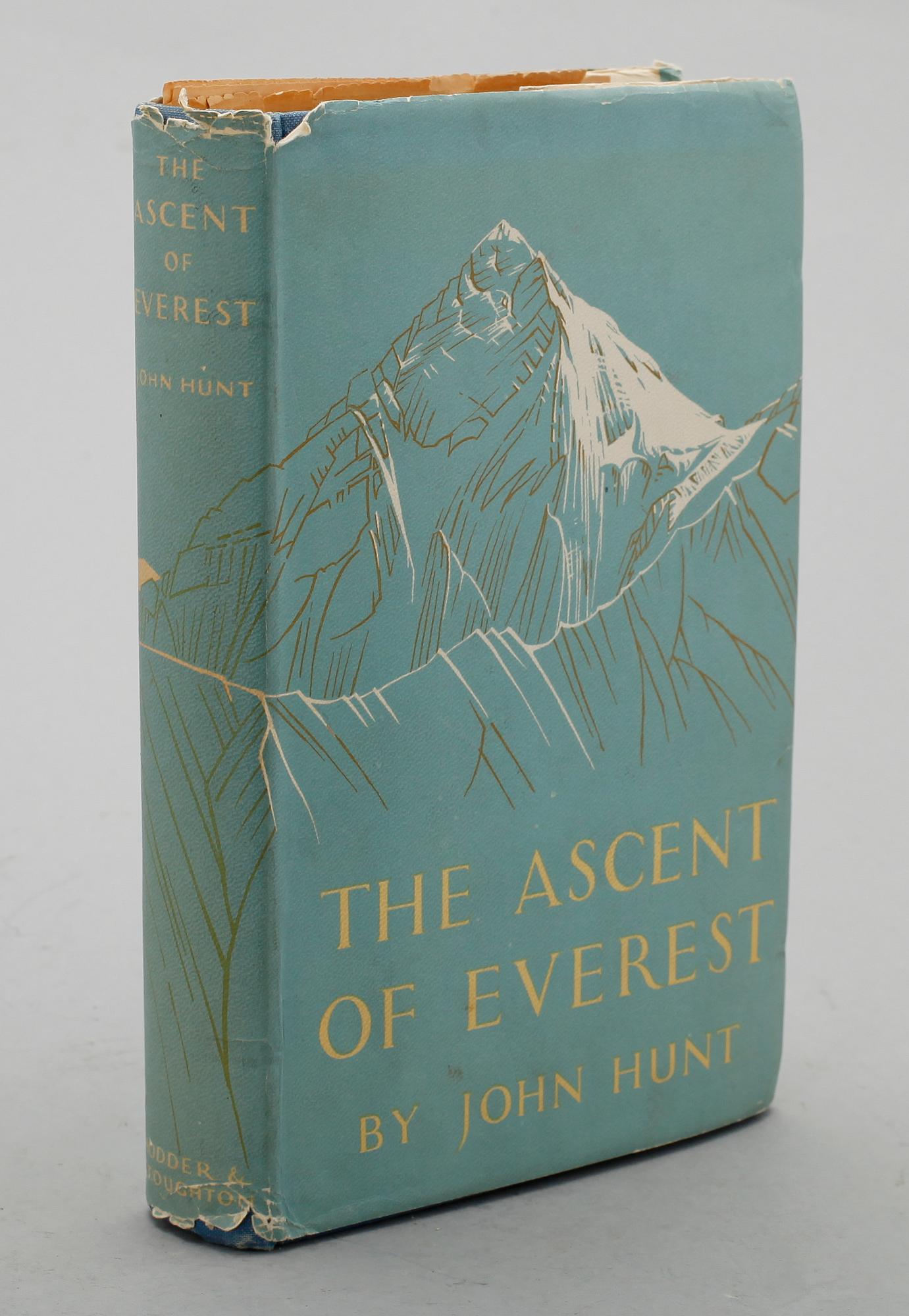 BOK, The Ascent of Everest by John Hunt, Hodder & Stoughton. Dedikation: To Hank Bierberg with affection from E Hillary.