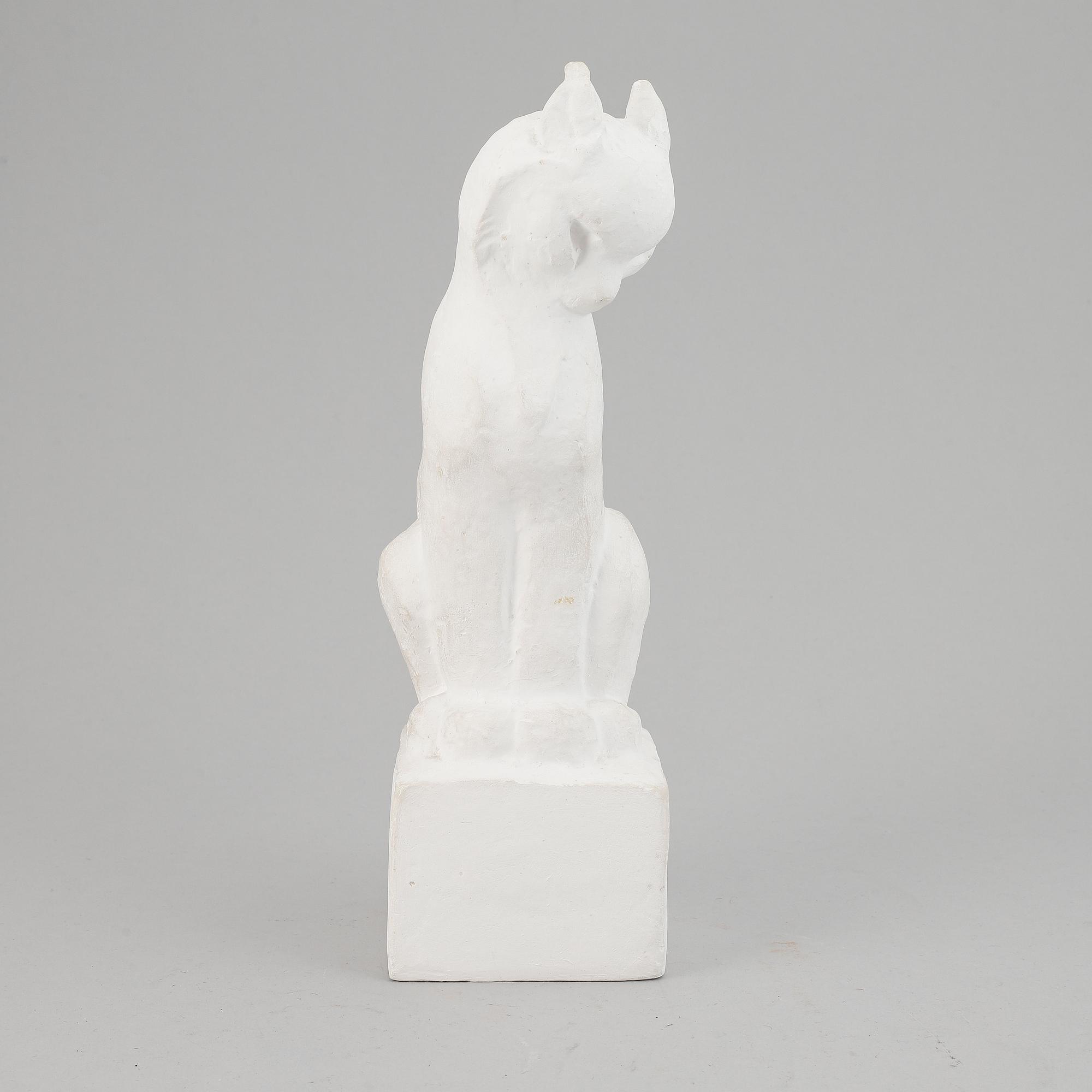 Jussi Mäntynen, a plaster sculpture, signed Jussi Mäntynen and dated 1946.