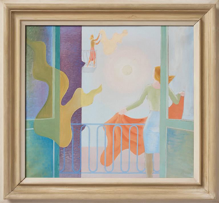 Waldemar Lorentzon, På balkongen.