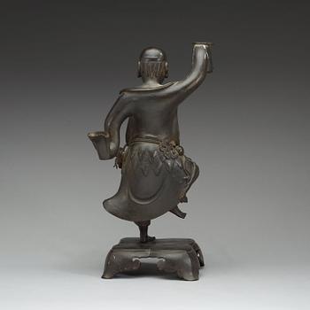 SKULPTUR, brons. Qing dynastin (1644-1912).