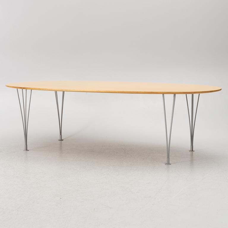 Bruno Mathsson & Piet Hein, a dining table, 'Superellipse', Bruno Mathsson International, Värnamo, 1990's.