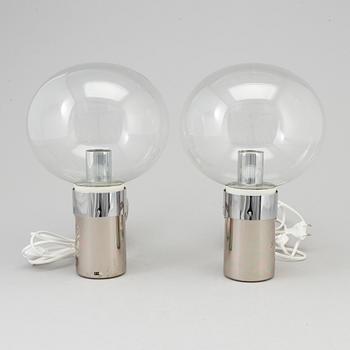 A pair of 1980's wall lamps by STEFF, Germany.