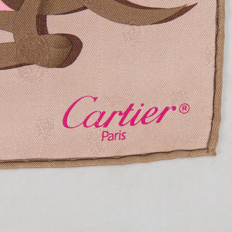 Cartier, A silk scarf.
