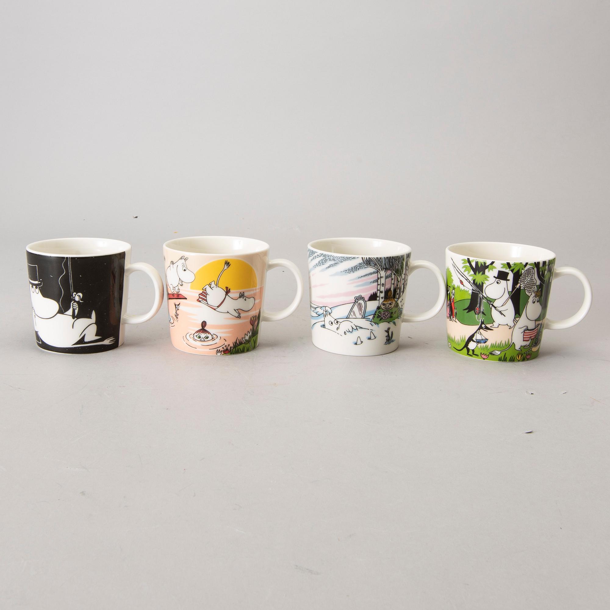 MUMIN SERVISDELAR, 19 delar, porslin, Moomin Characters, Arabia, Finland.