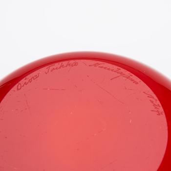 OIVA TOIKKA, POMPOM VASE. Sign. Oiva Toikka Nuutajärvi Notsjö.