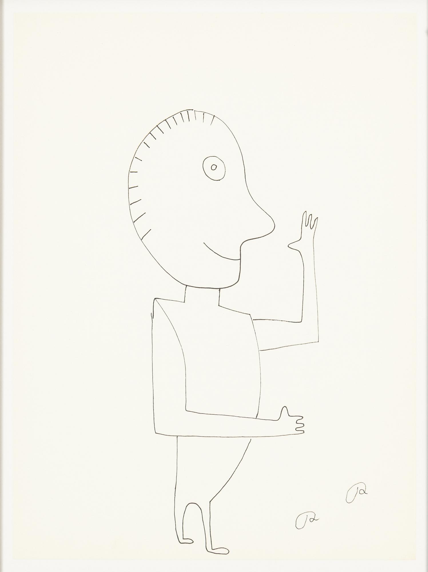Roger Risberg, indian ink drawing, signed. Executed in 2008.