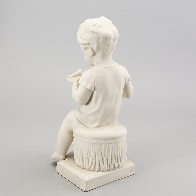 A set of two Gustavsbergs parian figurines early 1900s.