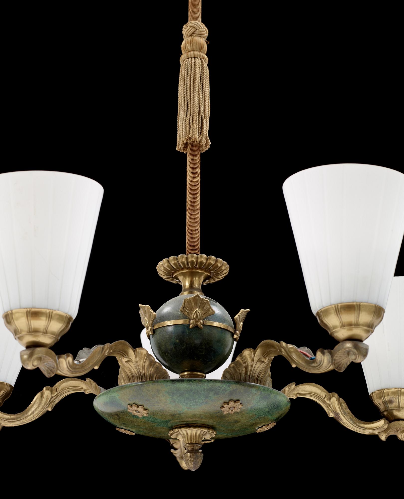 TAKLAMPA, 1930/40-tal. Höjd ca 78 cm.