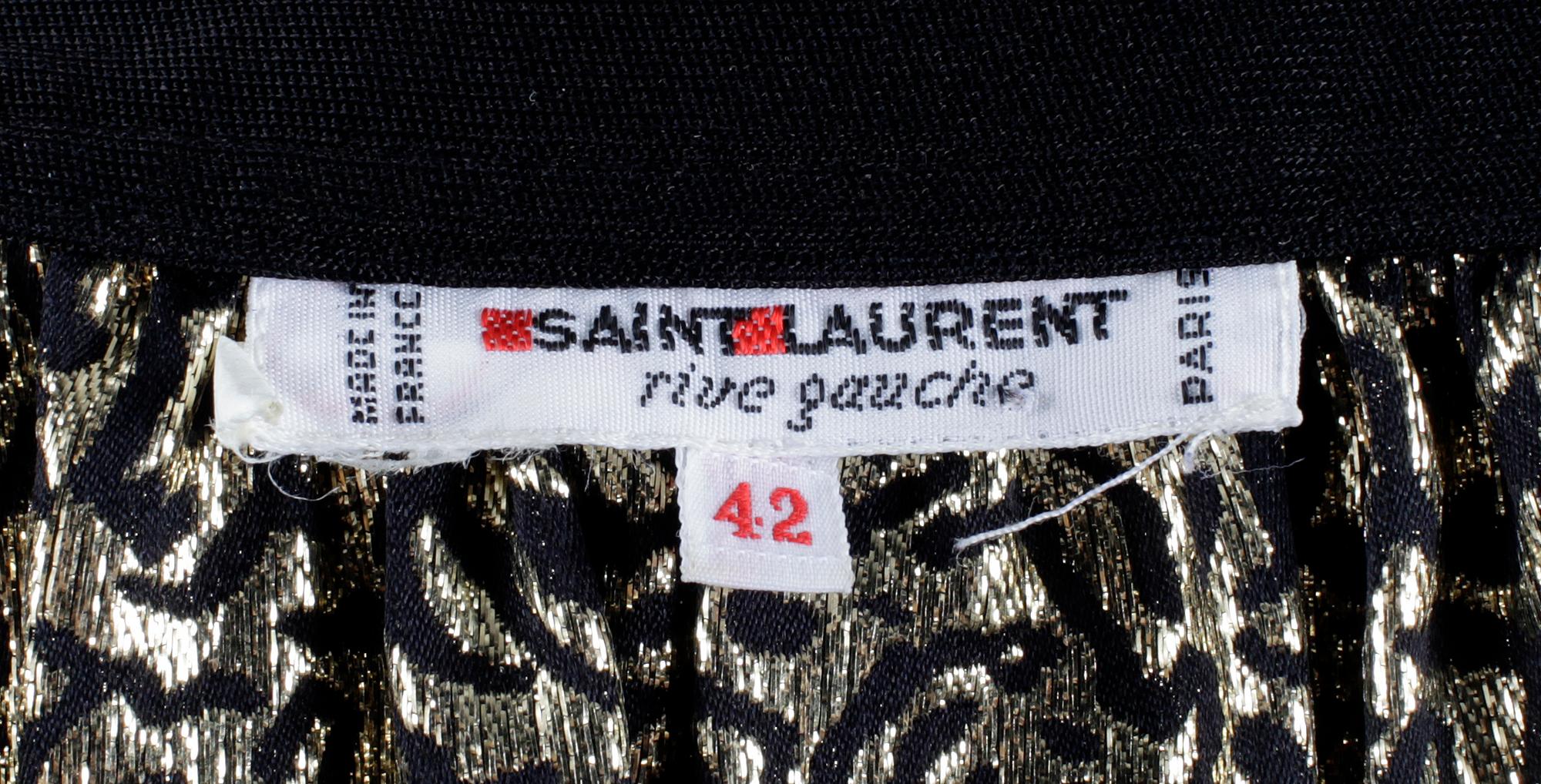 A georgette blouse by Yves Saint Laurent.