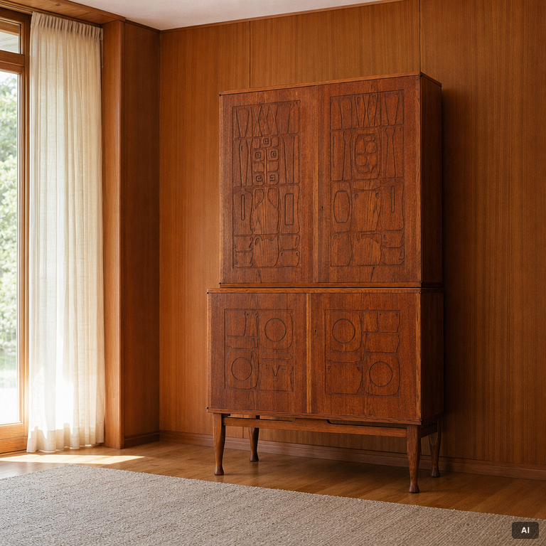Yngve Ekström, cabinet, 'Krus', AB Westbergs Möbler, Tranås, 1950s.