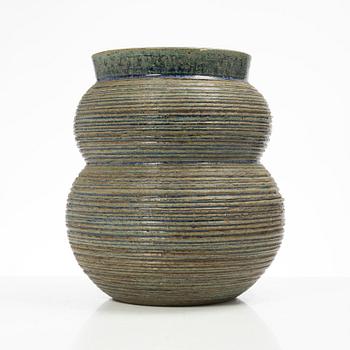 Britt-Louise Sundell, a stoneware vase from Gustavsbergs studio, Sweden.