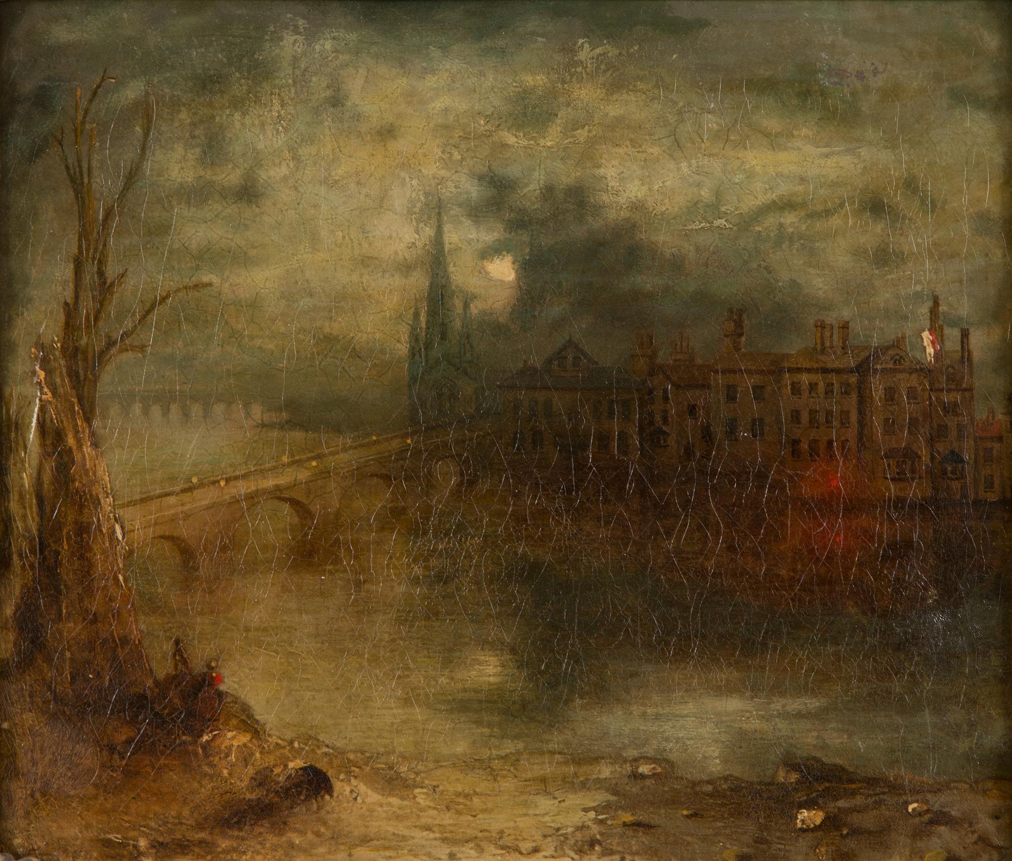 Okänd konstnär, olja på duk, osignerad, efter William Turner, 1800-tal.