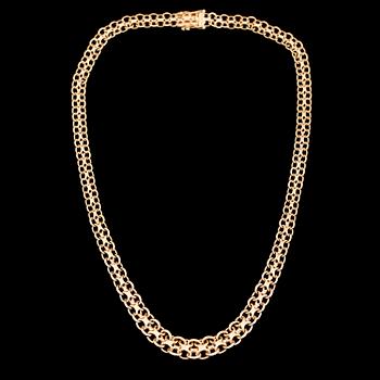 COLLIER, 18K guld, x-länk. Vikt ca 24 gram.