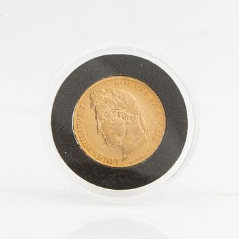 Gold coin France, Louis Philippe 20 Francs 1841.