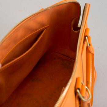 LOUIS VUITTON, an orange Epi leather 'Alma' bag.