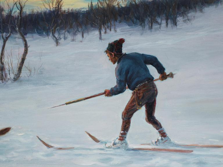 Johan Tirén, "Vargjakten" (The wolf hunt).