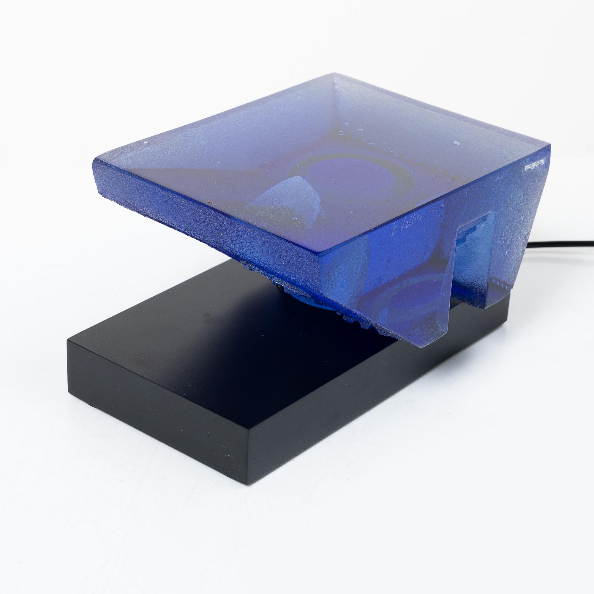 Bertil Vallien, a limited edition glass sculpture Kosta Boda, Sweden, signed.