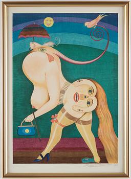 FRIEDRICH SCHRÖDER-SONNENSTERN, färglitografi, signerad och numrerad 267/275. Daterad 1965.