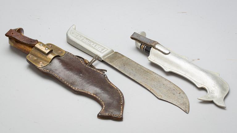 KNIVAR, 3 st. Finland. 1900-talets förstahälft/mitt.