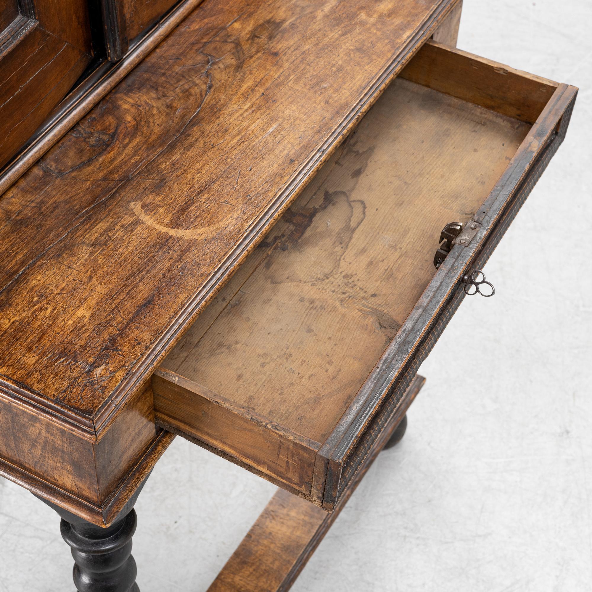 A Baroque cabinet, 18th Century.