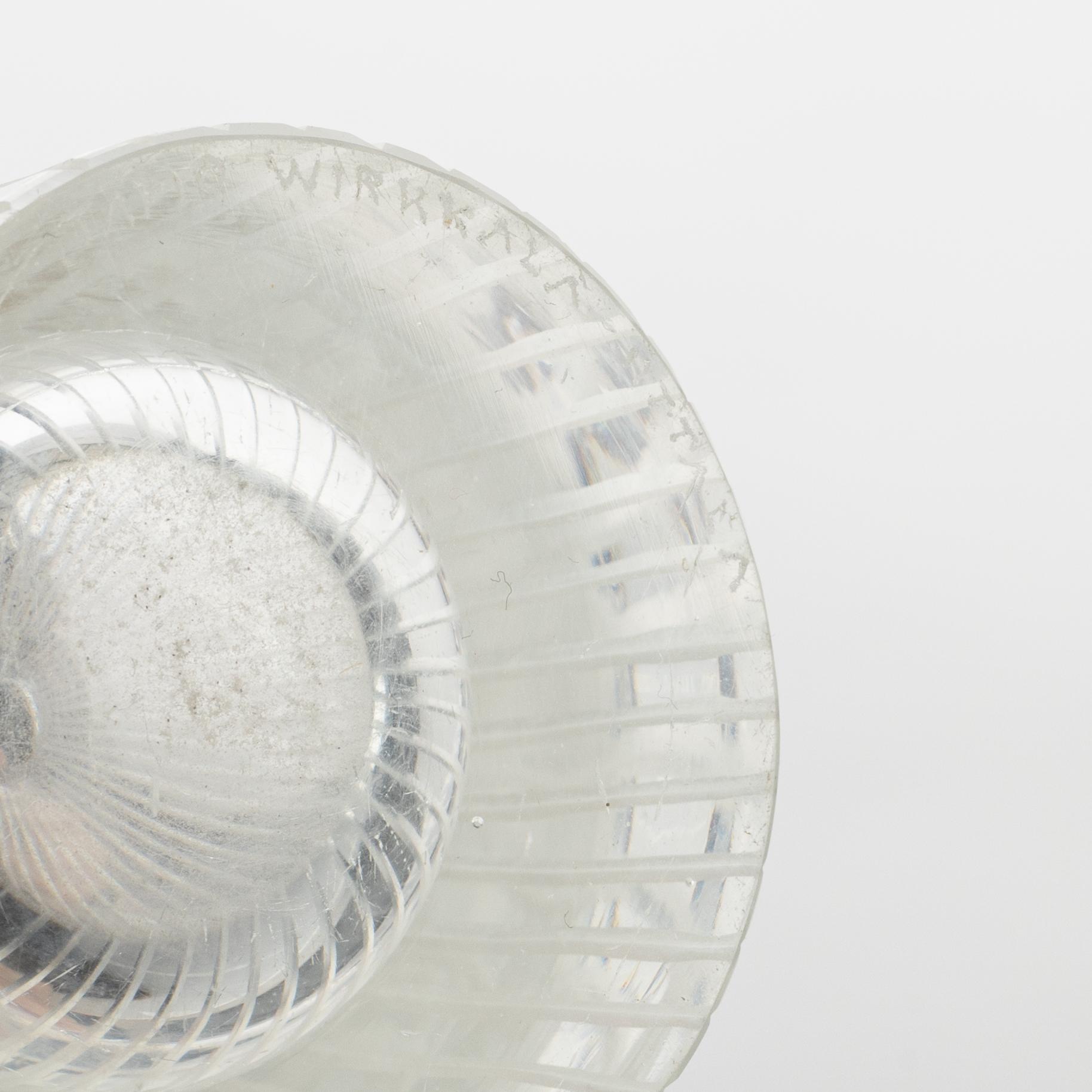 Tapio Wirkkala, a glass vase, signed.