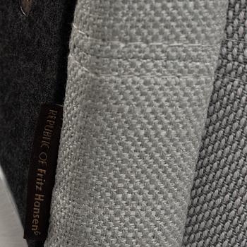 Jaime Hayon, a pair of 'Ro' lounge chairs with footstools, Fritz Hansen.