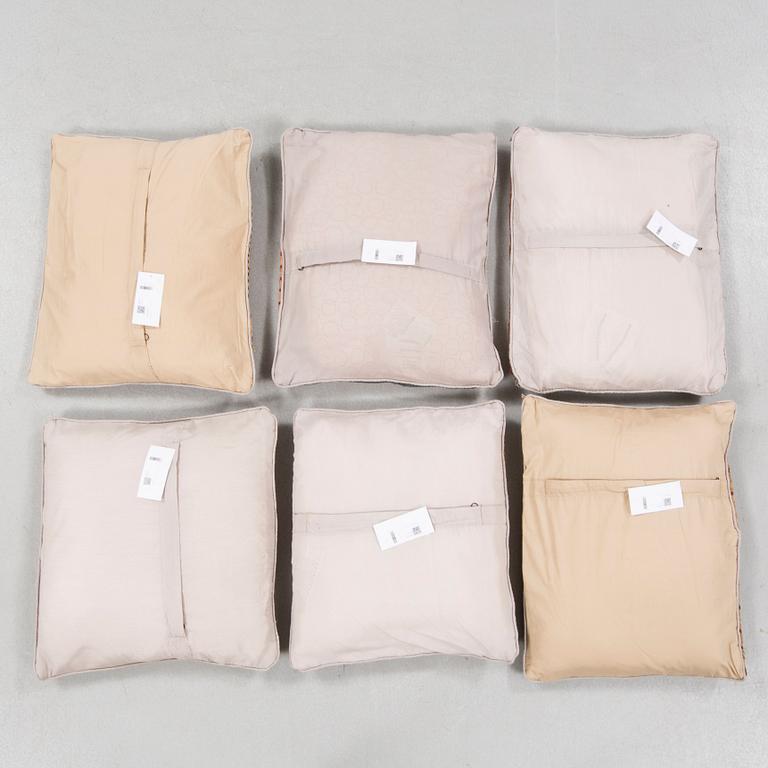 Six kelim pillows.