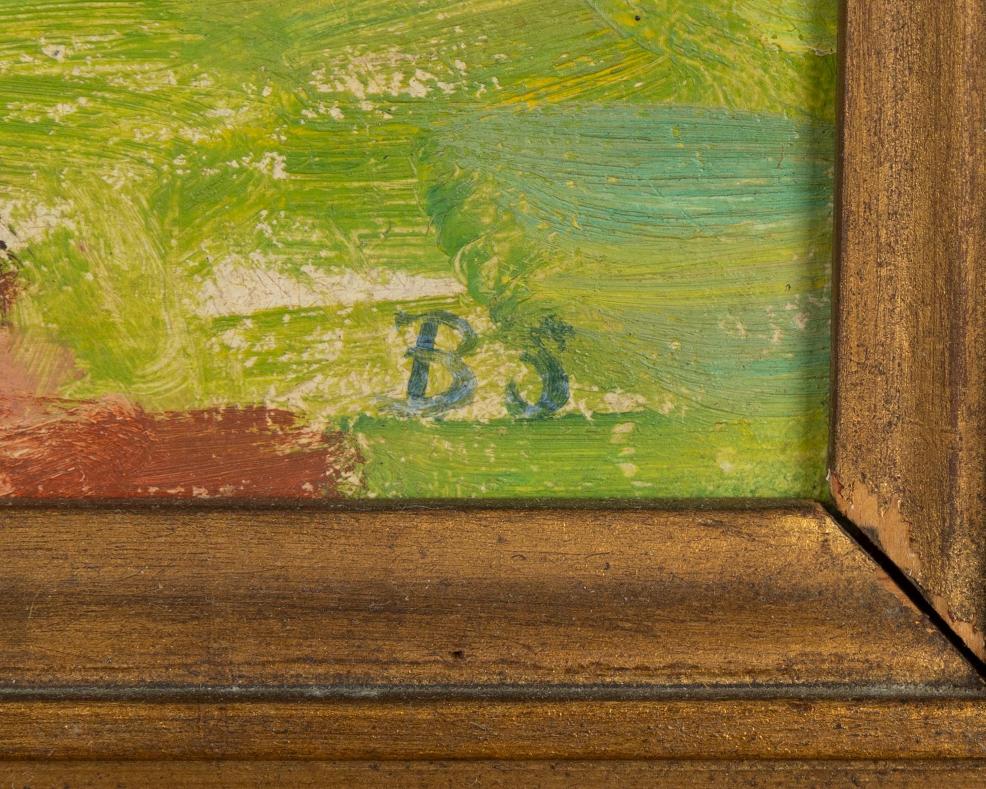 Birger Simonsson, oil on panel, signed BS.