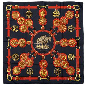 Hermès, a 'Cuivrerie' scarf.