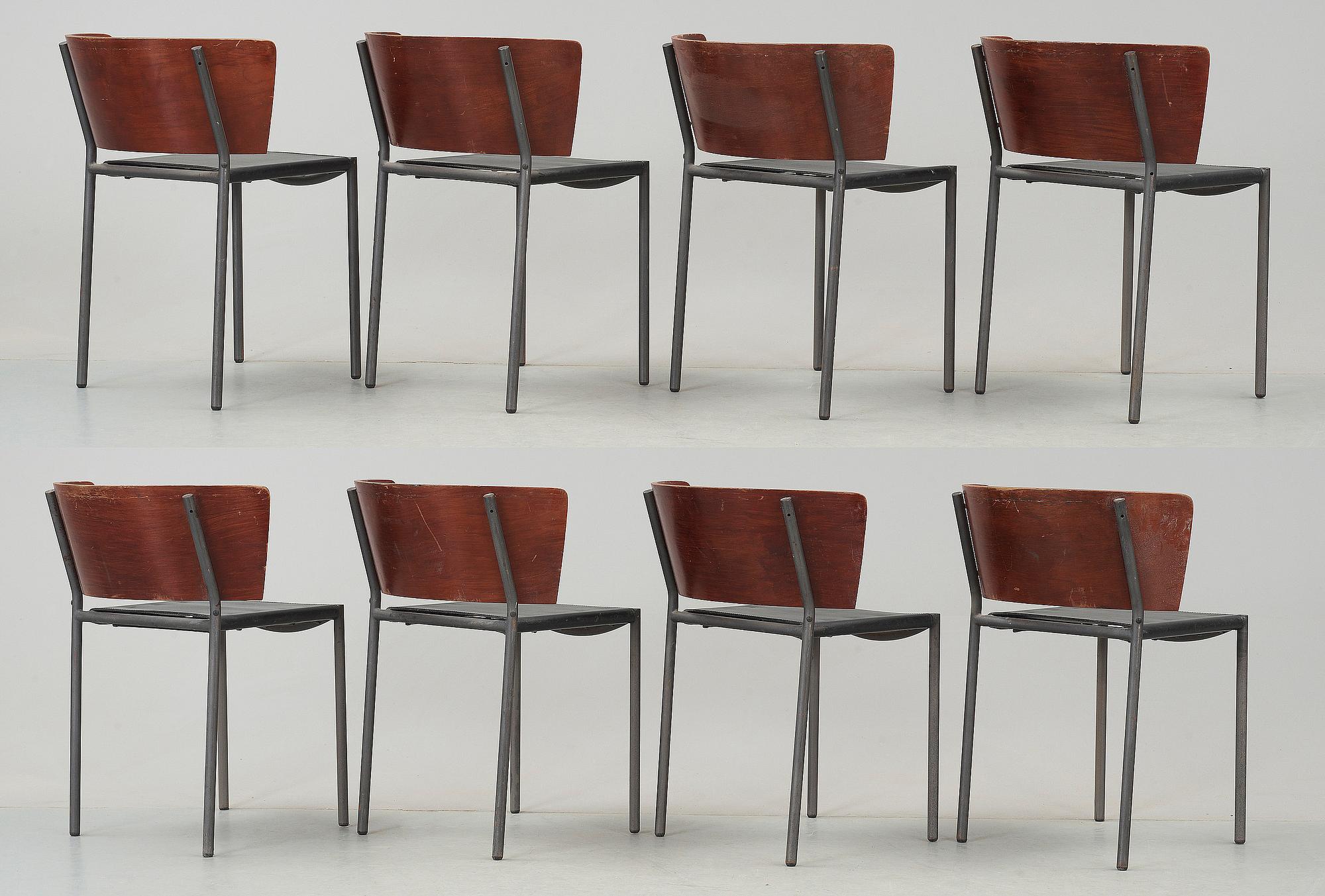 STOLAR, 8 st. ""Lilla Hunter", design Philippe Starck, formgiven 1988.