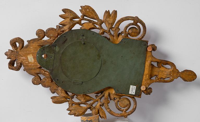 Wall clock, late Gustavian, Sven Peter Hörning (1750-1808, watchmaker in Stockholm, took over Petter Ernst's clock factory in 1785).