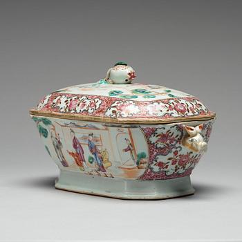 TERRIN med LOCK, kompaniporslin. Qingdynastin, Qianlong (1736-95).