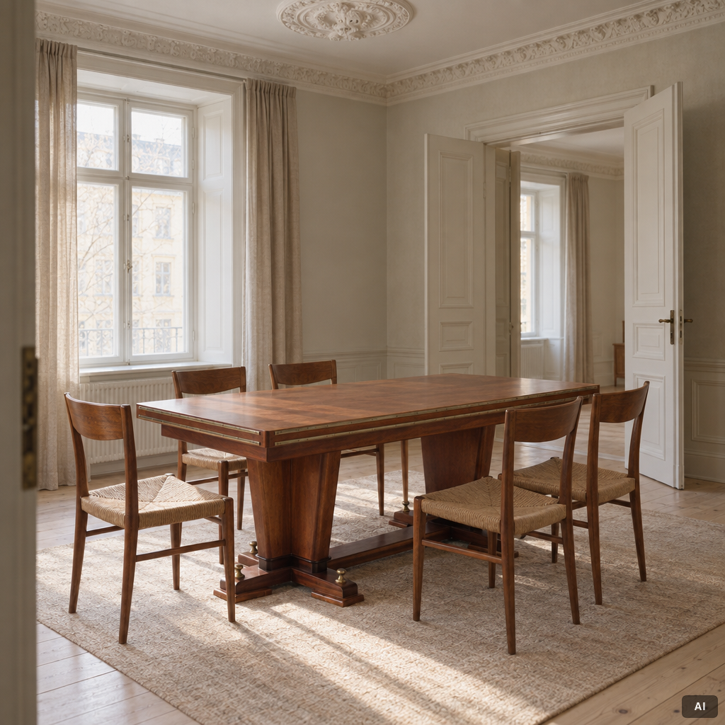 Dining table, 20th century.
