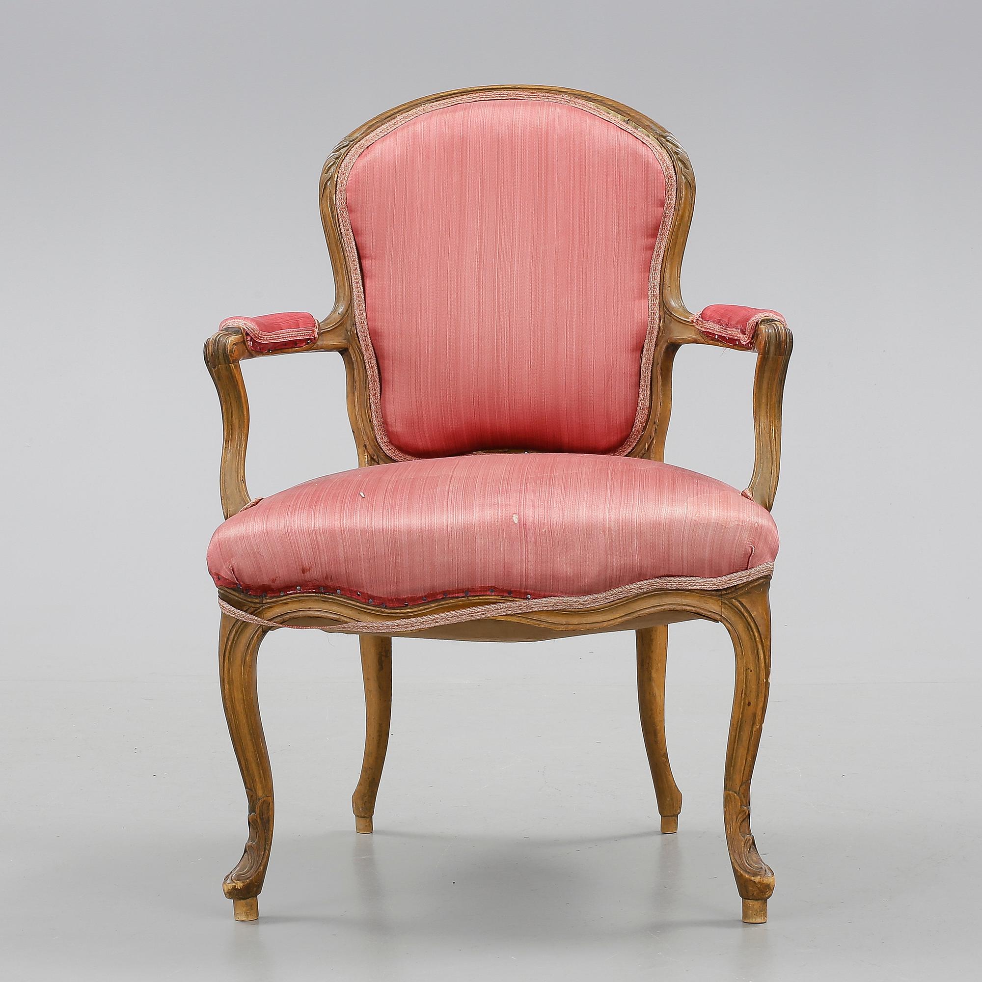 KARMSTOL, Louis XV-stil, 1900-talets början.
