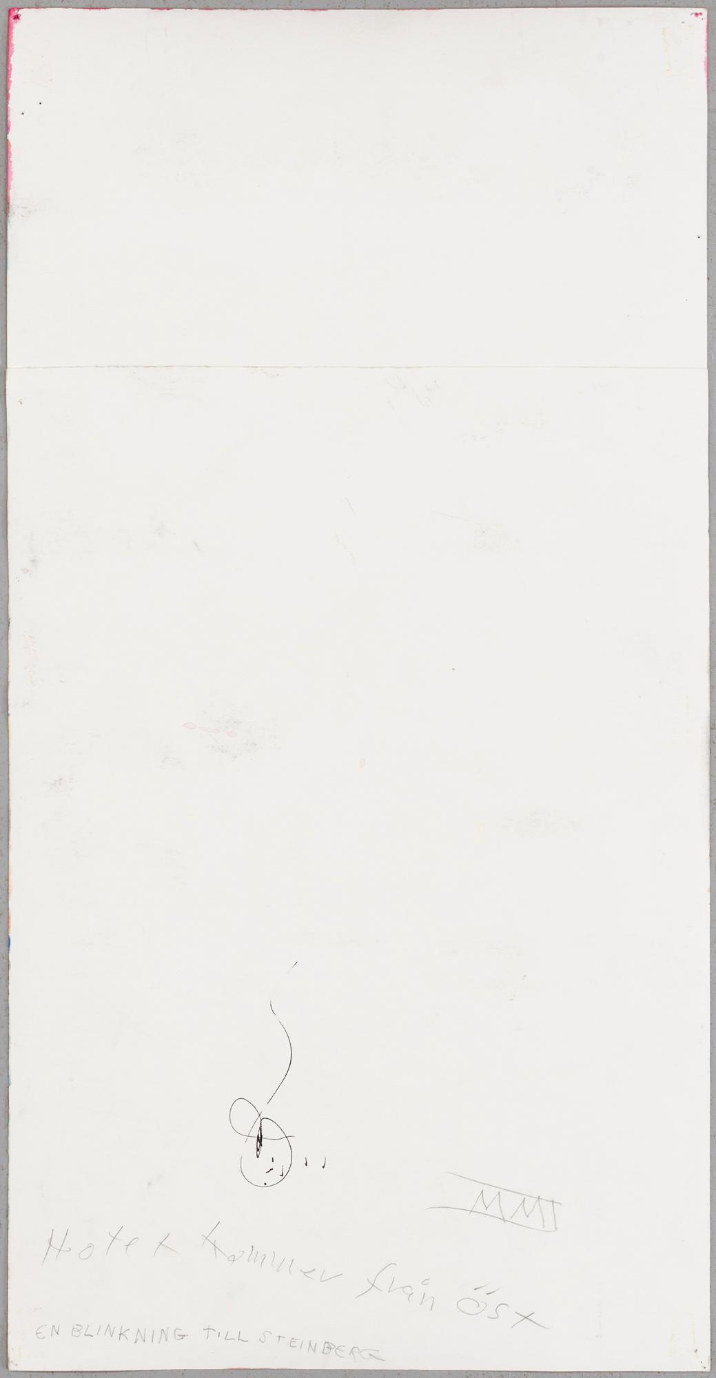 ULF RAHMBERG, Mixed media, signed with monogram verso..