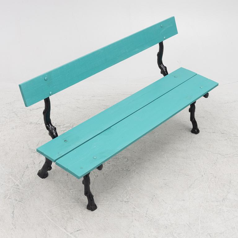 Garden bench, 20th century.