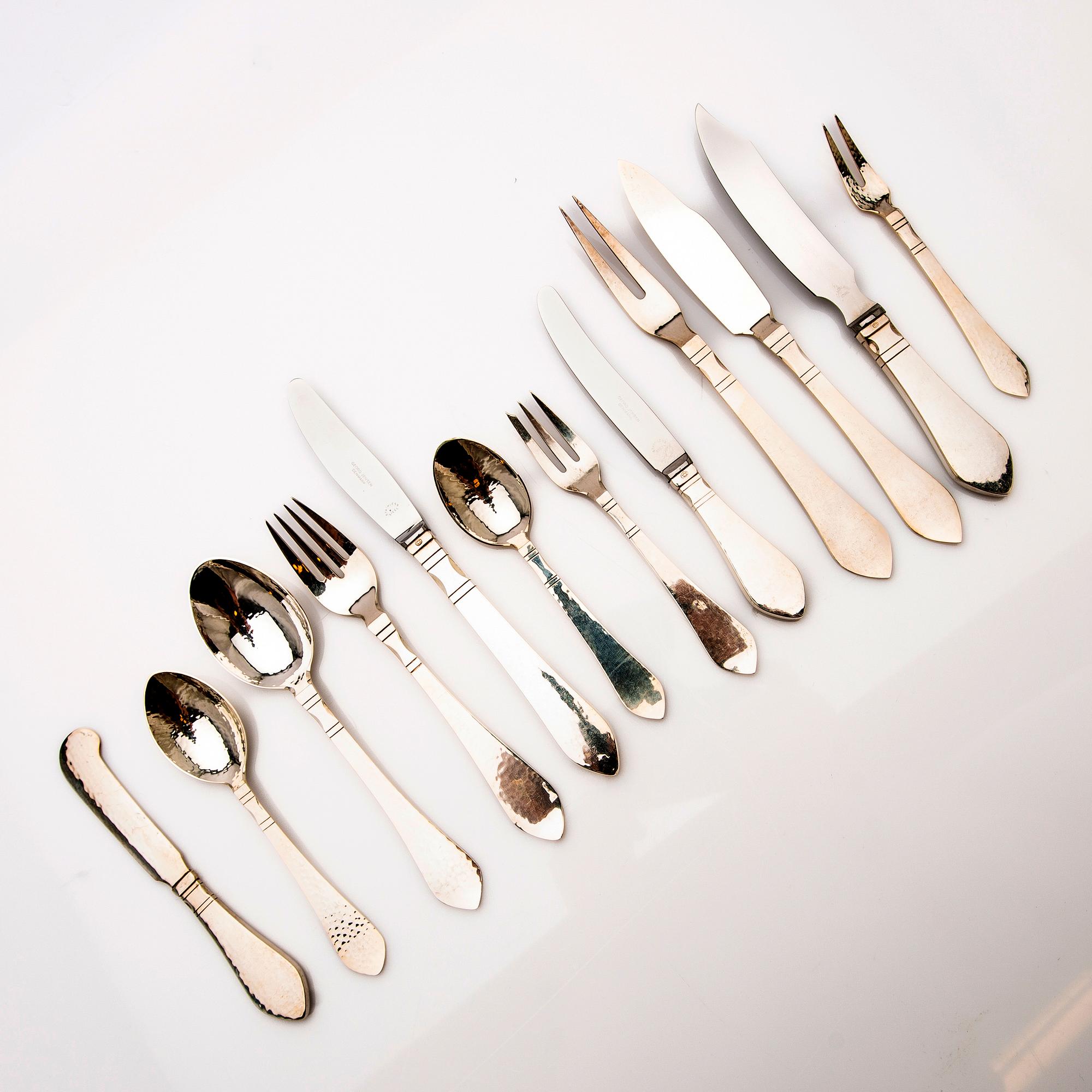 Georg Jensen, Cutlery service, silver, 107 pieces, "Antique/Continental", Denmark.