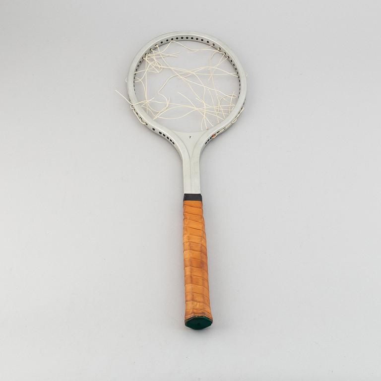 BJÖRN BORG, a personal Browning aluminum test tennisracket, 1978-79.