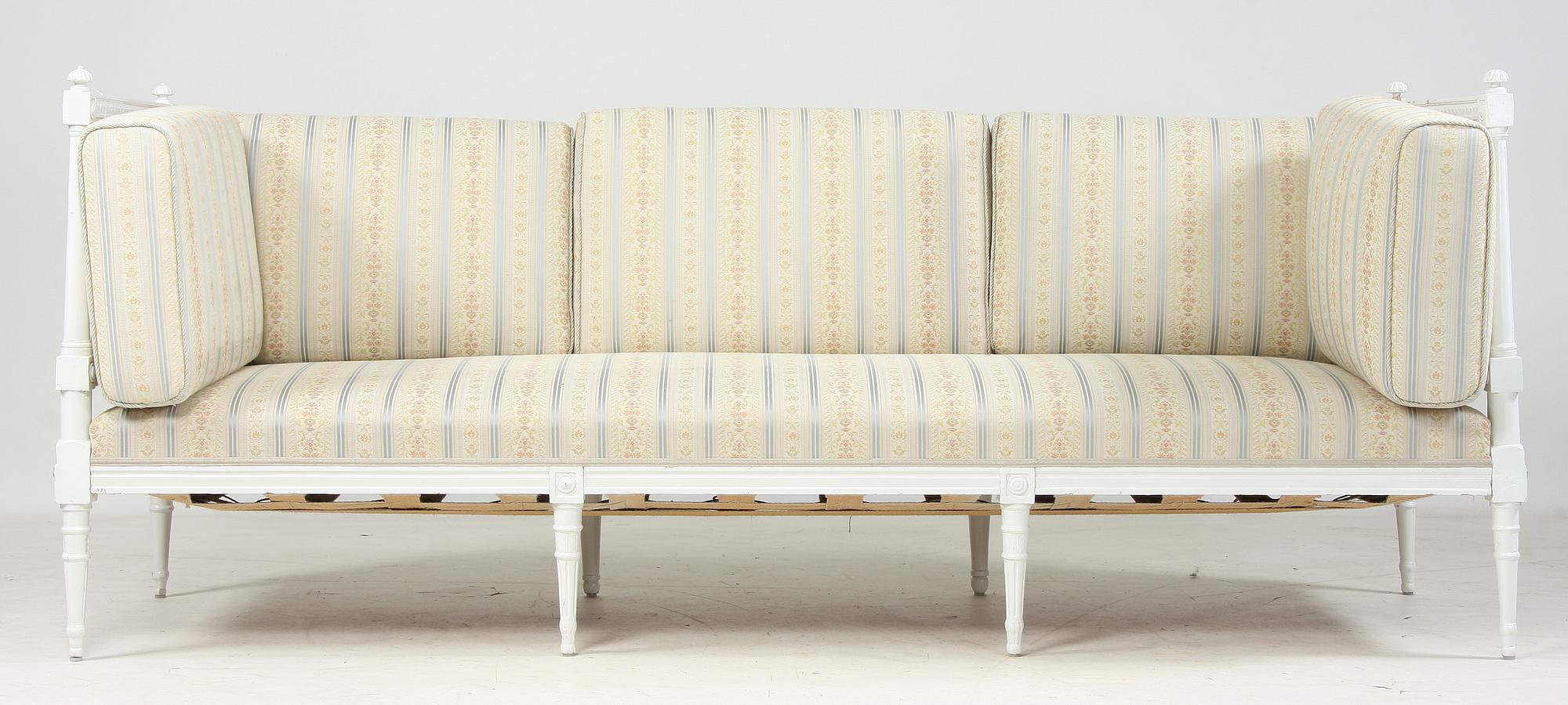 BANKETTSOFFA, gustaviansk stil, 1900-tal.