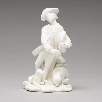 FIGURIN, mjukt porslin. Marieberg, 1700-tal.