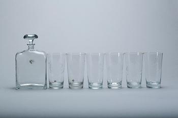 PLUNTA och GLAS, 6 st, Trelleborg, etikettmärkt.