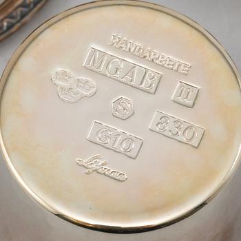 PARTI SILVER, 13 st, Sverige, 1900-tal, vikt 585 gram.