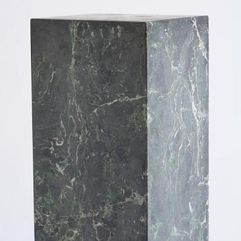 A black Scagliola 20th century column.