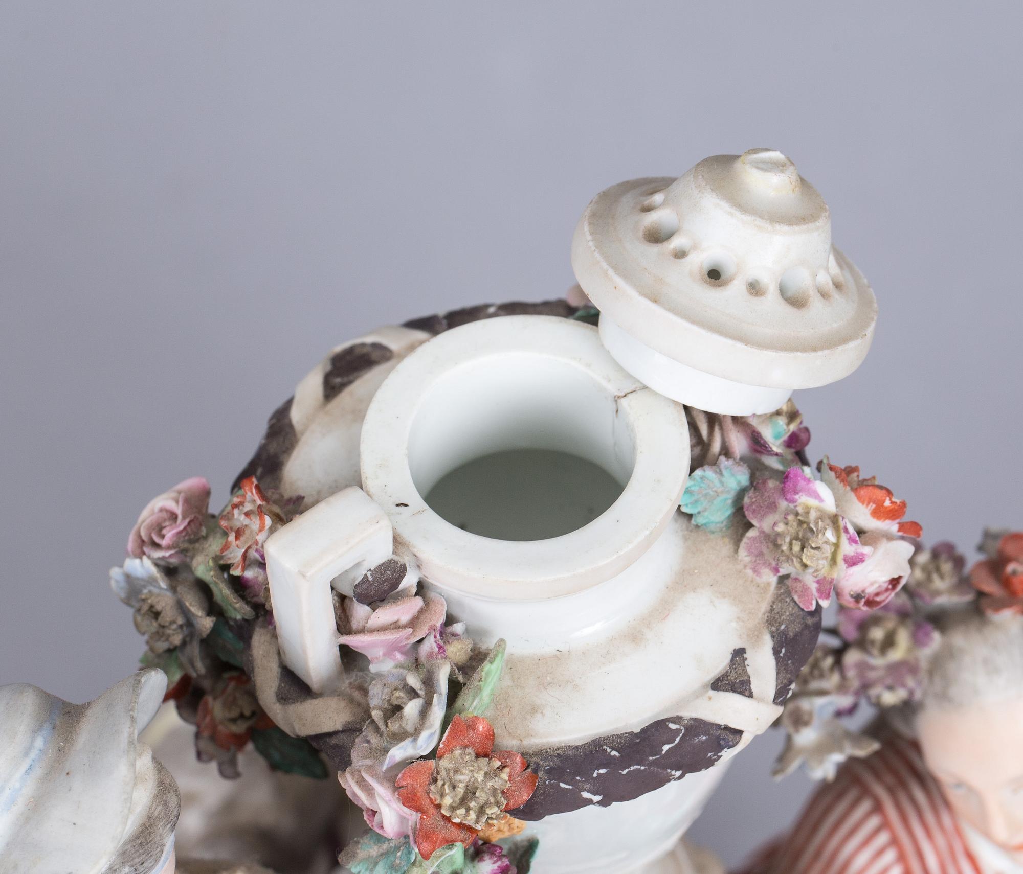 FIGURGRUPP, porslin, Meissen Marcolinistil.