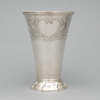 BÄGARE, silver, Hans Georg Granroth, Sala, 1786. Vikt: ca 538 gram.
