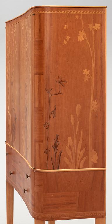 Carl Malmsten, A Carl Malmsten Swedish Modern cabinet 'Björkhagen', executed by cabinetmaker Tage Bjarnehall, Stockholm 1943.